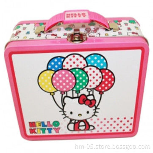 Gift Tin Box with Cartoon Design, Ideal for Teas, Coffees and Chocolates
